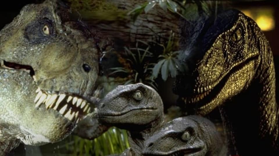 Dinosauři: t-rex a velociraptoři